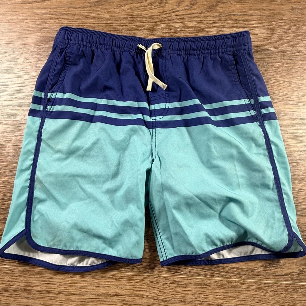 Fair Harbor Boys Swim Trunks Blue Aqua Size XL Built in Liner Summer Beach Swim